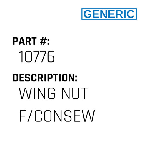 Wing Nut F/Consew - Generic #10776