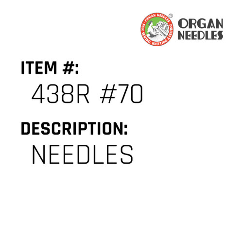 Needles - Organ Needle #438R #70