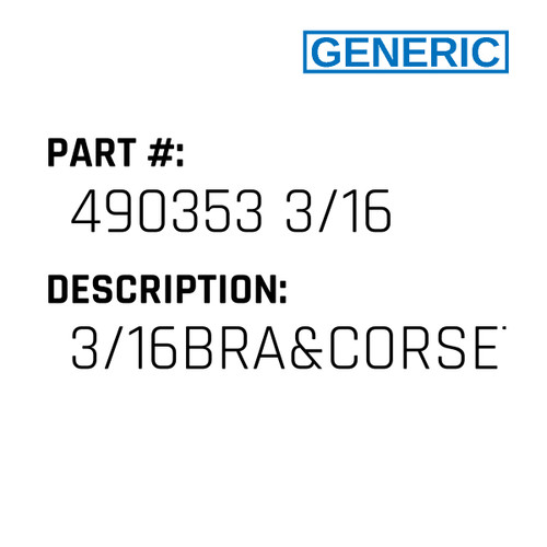 3/16Bra&Corset Att - Generic #490353 3/16