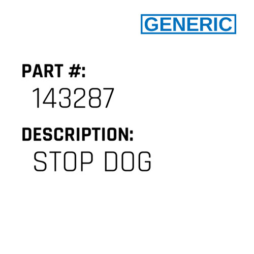 Stop Dog - Generic #143287