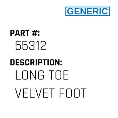 Long Toe Velvet Foot - Generic #55312