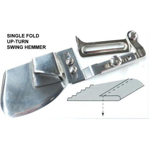 3/16 Rawedge Upturn Swing Hem - Generic #SW75U3/16