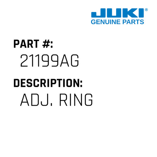 Adj. Ring - Juki #21199AG Genuine Juki Part