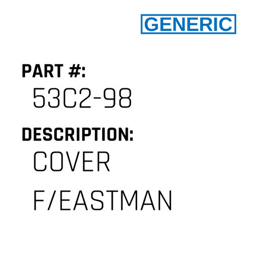 Cover F/Eastman - Generic #53C2-98
