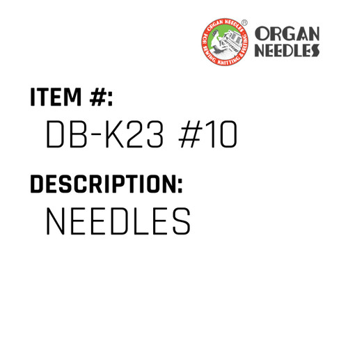 Needles - Organ Needle #DB-K23 #10