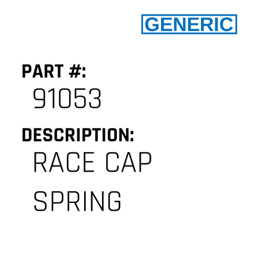 Race Cap Spring - Generic #91053