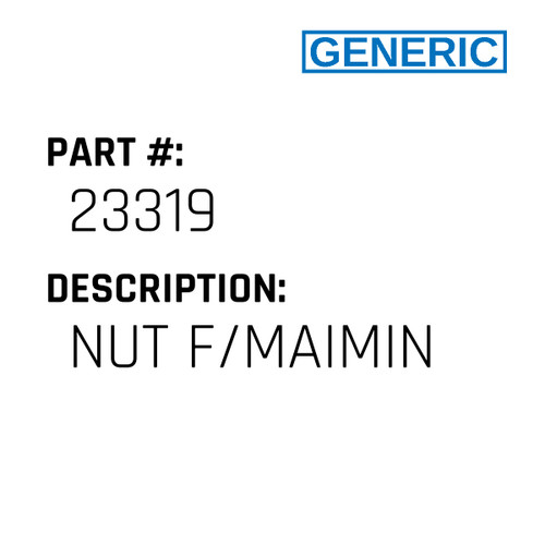 Nut F/Maimin - Generic #23319