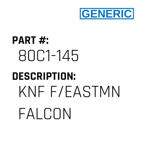 Knf F/Eastmn Falcon - Generic #80C1-145