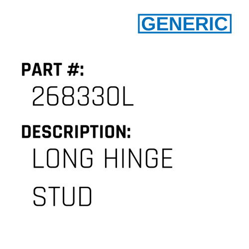 Long Hinge Stud - Generic #268330L