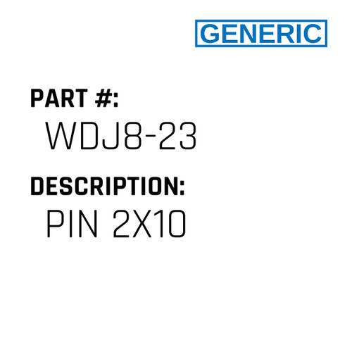 Pin 2X10 - Generic #WDJ8-23