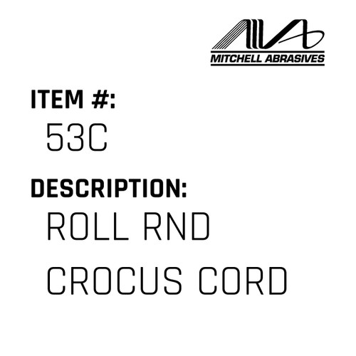 Roll Rnd Crocus Cord - Mitchells #53C