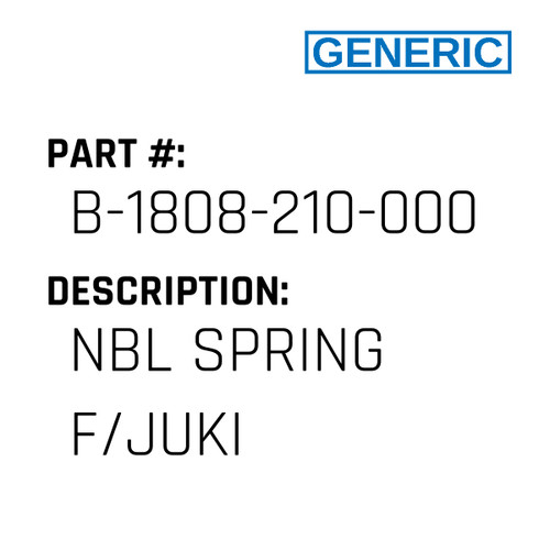 Nbl Spring F/Juki - Generic #B-1808-210-000