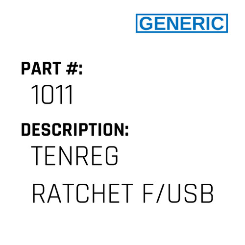 Tenreg Ratchet F/Usb - Generic #1011