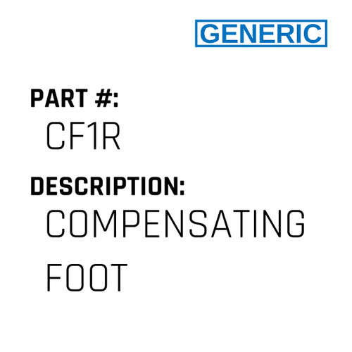 Compensating Foot - Generic #CF1R