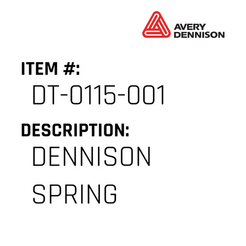 Dennison Spring - Avery-Dennison #DT-0115-001