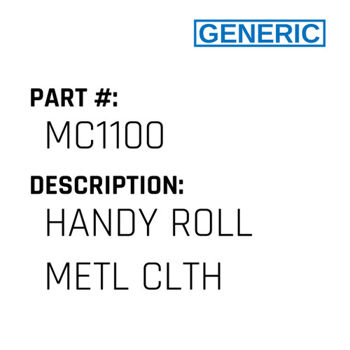 Handy Roll Metl Clth - Generic #MC1100