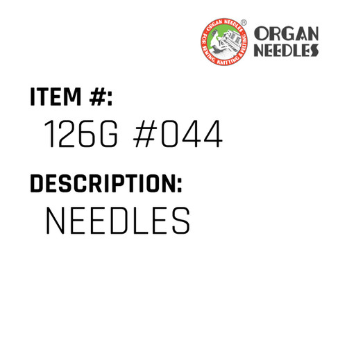 Needles - Organ Needle #126G #044