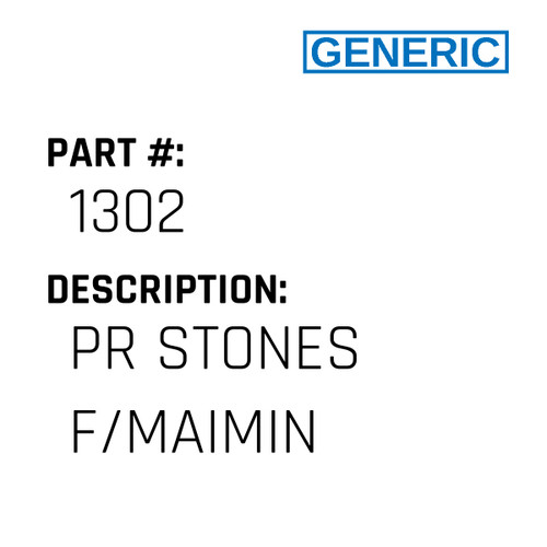 Pr Stones F/Maimin - Generic #1302
