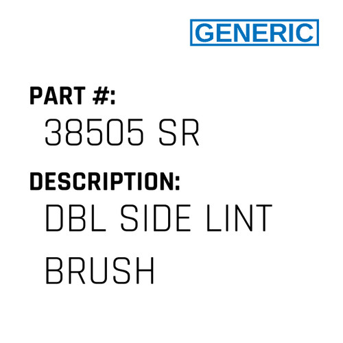 Dbl Side Lint Brush - Generic #38505 SR