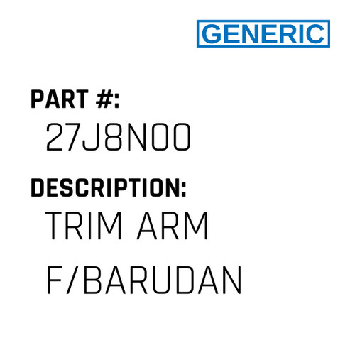 Trim Arm F/Barudan - Generic #27J8N00