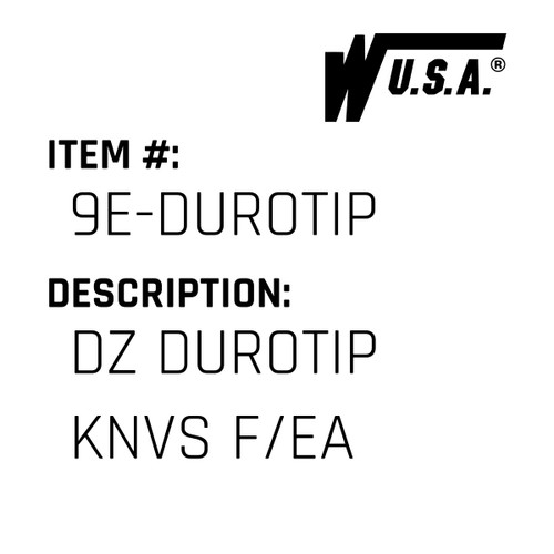 Dz Durotip Knvs F/Ea - Wilson #9E-DUROTIP