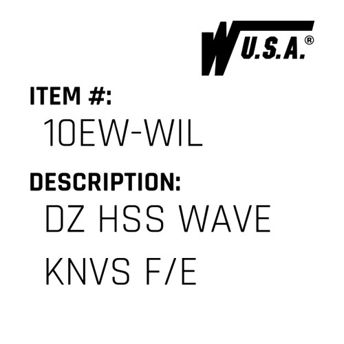 Dz Hss Wave Knvs F/E - Wilson #10EW-WIL