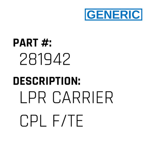 Lpr Carrier Cpl F/Te - Generic #281942