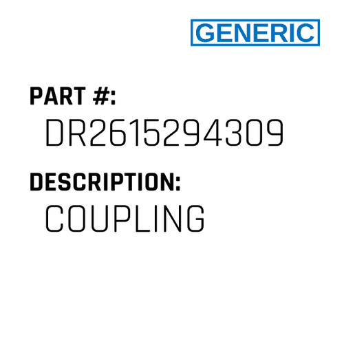 Coupling - Generic #DR2615294309