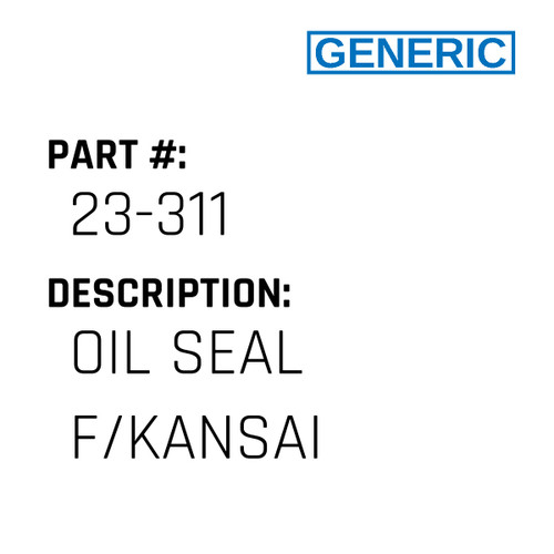 Kansai Tank Seal(Washer) - Generic #23-120 - Jacksew Parts Store