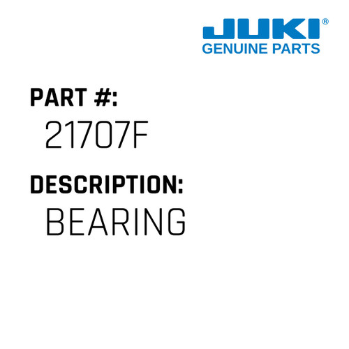 Bearing - Juki #21707F Genuine Juki Part