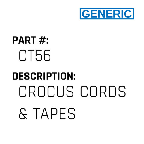 Crocus Cords & Tapes - Generic #CT56