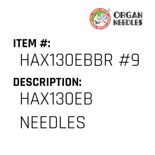 Hax130Eb  Needles - Organ Needle #HAX130EBBR #9