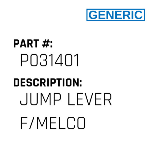 Jump Lever F/Melco - Generic #P031401