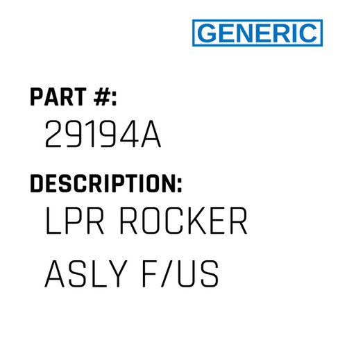 Lpr Rocker Asly F/Us - Generic #29194A