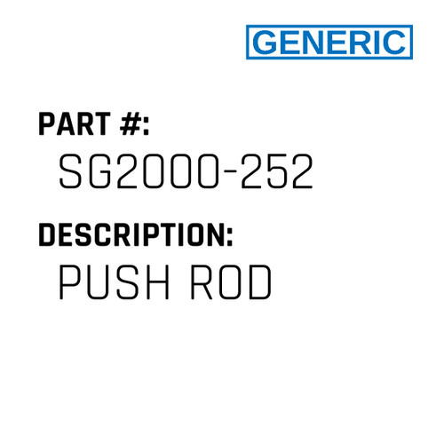 Push Rod - Generic #SG2000-252