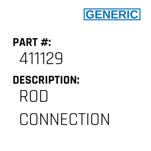 Rod Connection - Generic #411129