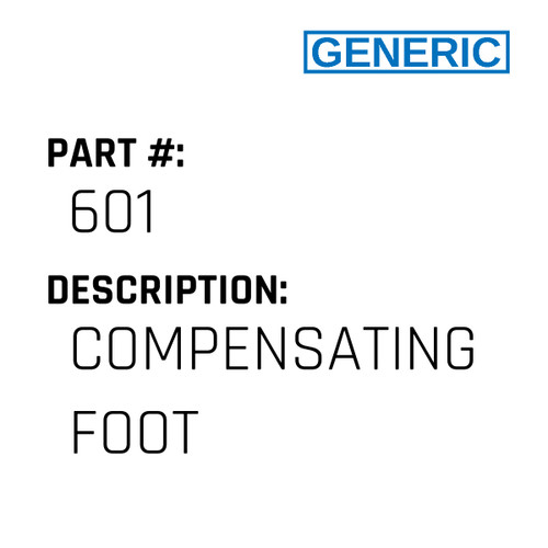 Compensating Foot - Generic #601