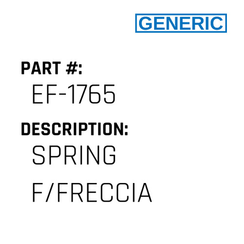 Spring F/Freccia - Generic #EF-1765