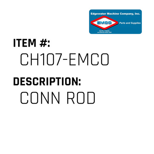 Conn Rod - EMCO #CH107-EMCO