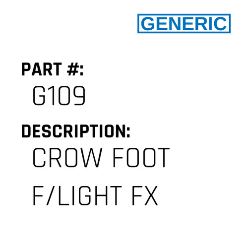 Crow Foot F/Light Fx - Generic #G109