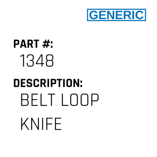 Belt Loop Knife - Generic #1348