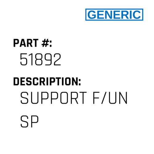 Support F/Un Sp - Generic #51892