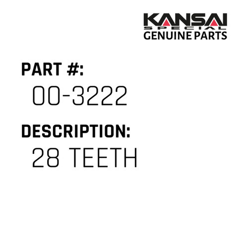 Kansai Special (Japan) Part #00-3222 USE 00-3223, 03/2019, PULLER ASSY FX4412P 28TEETH