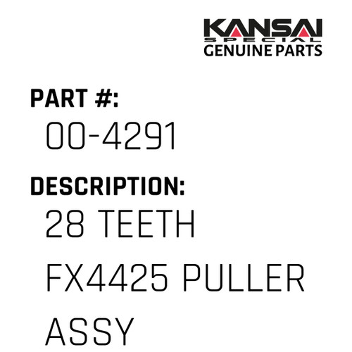 Kansai Special (Japan) Part #00-4291 28 TEETH FX4425 PULLER ASSY