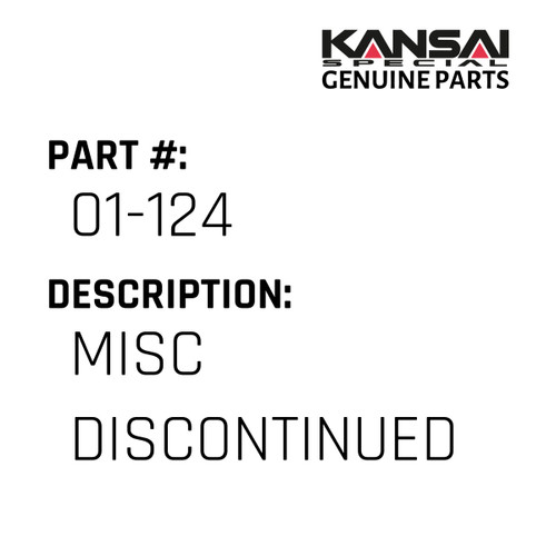 Kansai Special (Japan) Part #01-124 DISCON