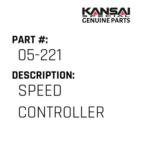 Kansai Special (Japan) Part #05-221 SPEED CONTROLLER