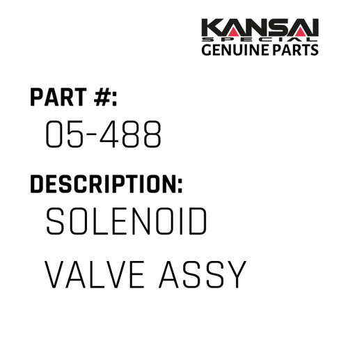 Kansai Special (Japan) Part #05-488 SOLENOID VALVE ASSY