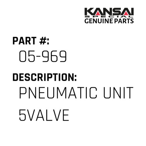 Kansai Special (Japan) Part #05-969 PNEUMATIC UNIT 5VALVE
