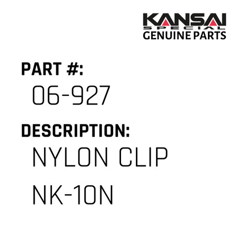 Kansai Special (Japan) Part #06-927 NYLON CLIP NK-10N