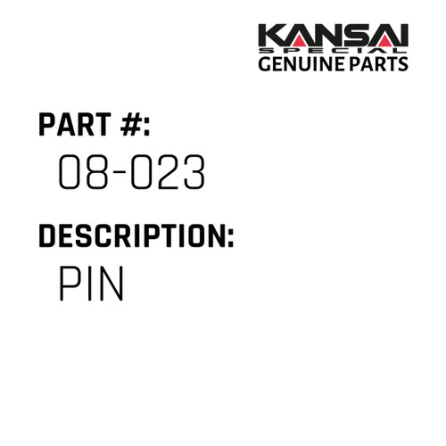 Kansai Special (Japan) Part #08-023 PIN
